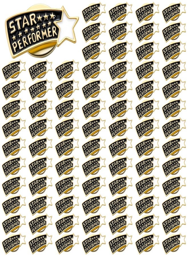 Tondiamo 120 Employee of The Month Star Pins Bulk Star Performer Appreciation Gifts for Staff Coworker Teacher Volunteer Recognition Pins Christmas Gifts Bulk for Team - Image 1